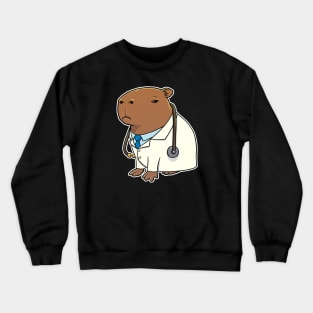 Capybara Doctor Costume Crewneck Sweatshirt